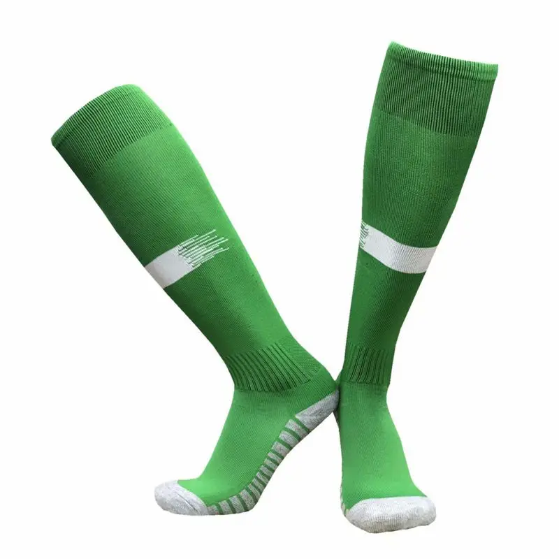 

1 Pair Adult Football Sport Socks Long Tube Compression Non-slip Towel Bottom Soccer Training Stocks New