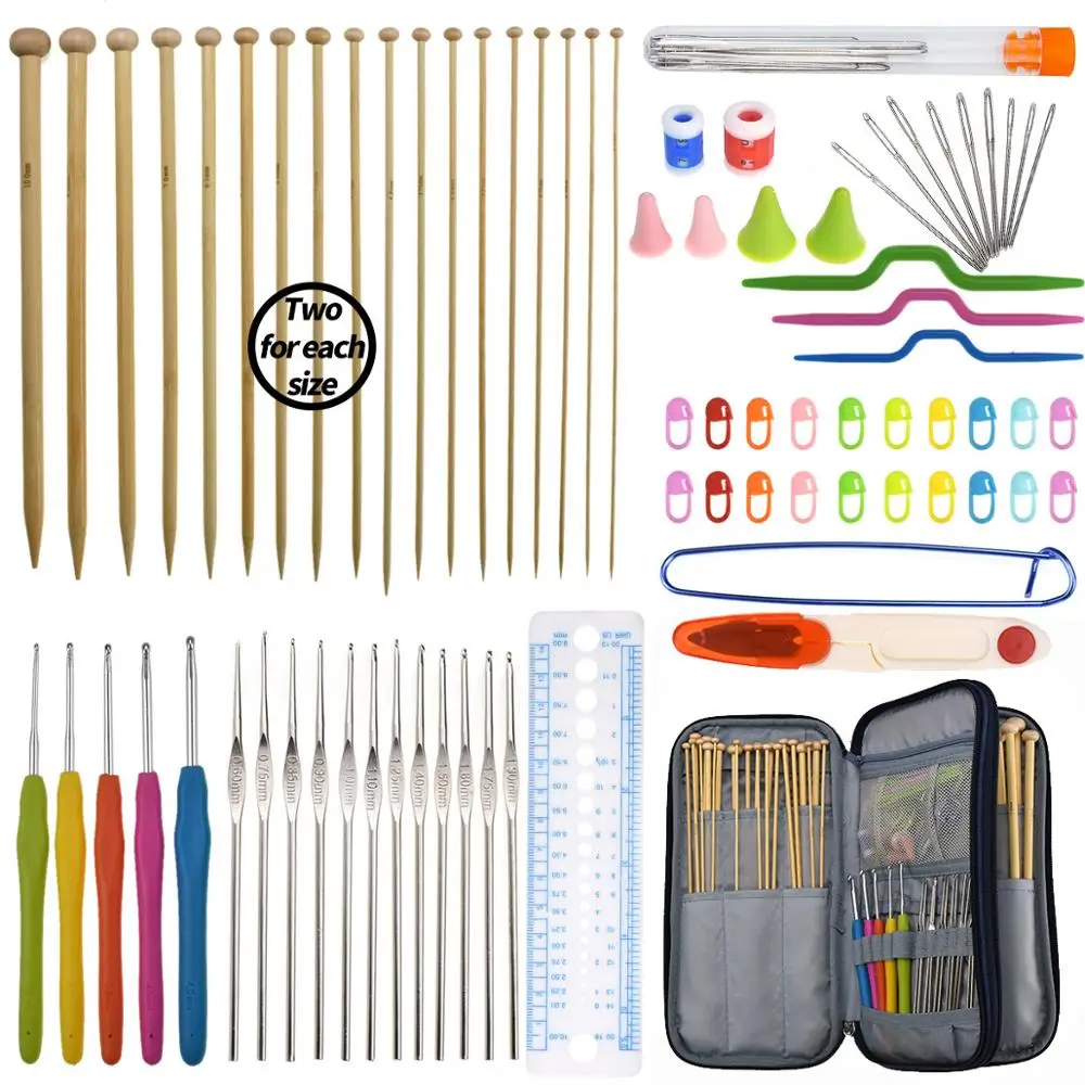 Набор для шитья деревянные шерстяные спицы Длинные вязальные инструменты и