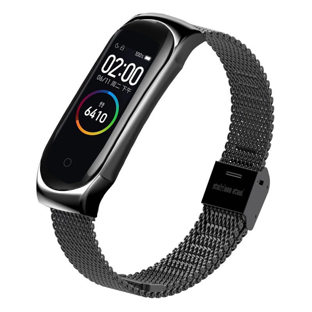 Для Xiaomi mi Band 3 3/4 ремешок Безвинтовой из нержавеющей стали быстрый выпуск