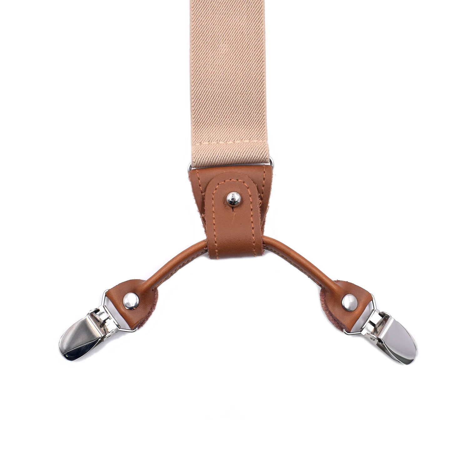 Винтажные кожаные подтяжки на подтяжках с металлическими зажимами для мужчин