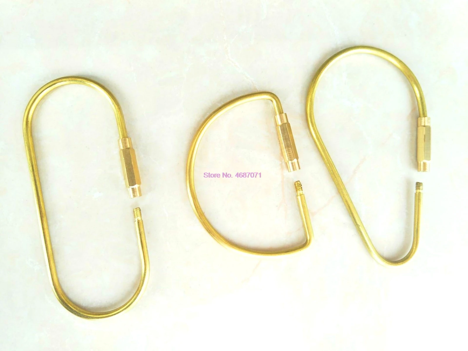 От DHL 500 шт брелки унисекс чисто ручной работы Медные Брелки простые латунные