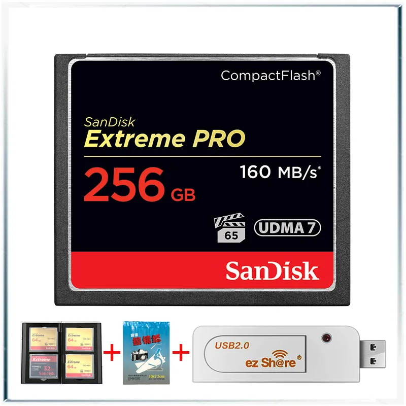 Sandisk Extreme Pro Высокое качество до 160 МБ/с. Compactflash CF карт 256 ГБ sandisk Compact Flash карта 128