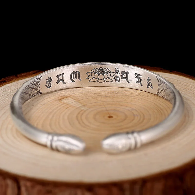 Женский винтажный браслет ZABRA из серебра 999 пробы изящное Ювелирное Украшение