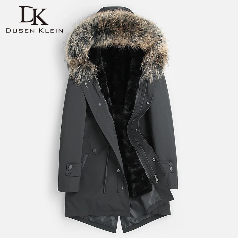 DK 2019 новая енотовидная собака меховой воротник подкладка настоящий натуральный