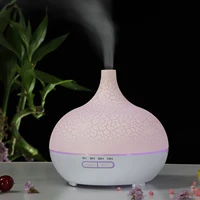 humidifier diffuser aromatic aromatherapy 400ml hollow out wood grain mist maker remote led control discoloration light yanke