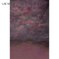 laeacco red flower backdrops grunge vintage baby shower newborn wedding photography backgrounds photozone for food photo studio