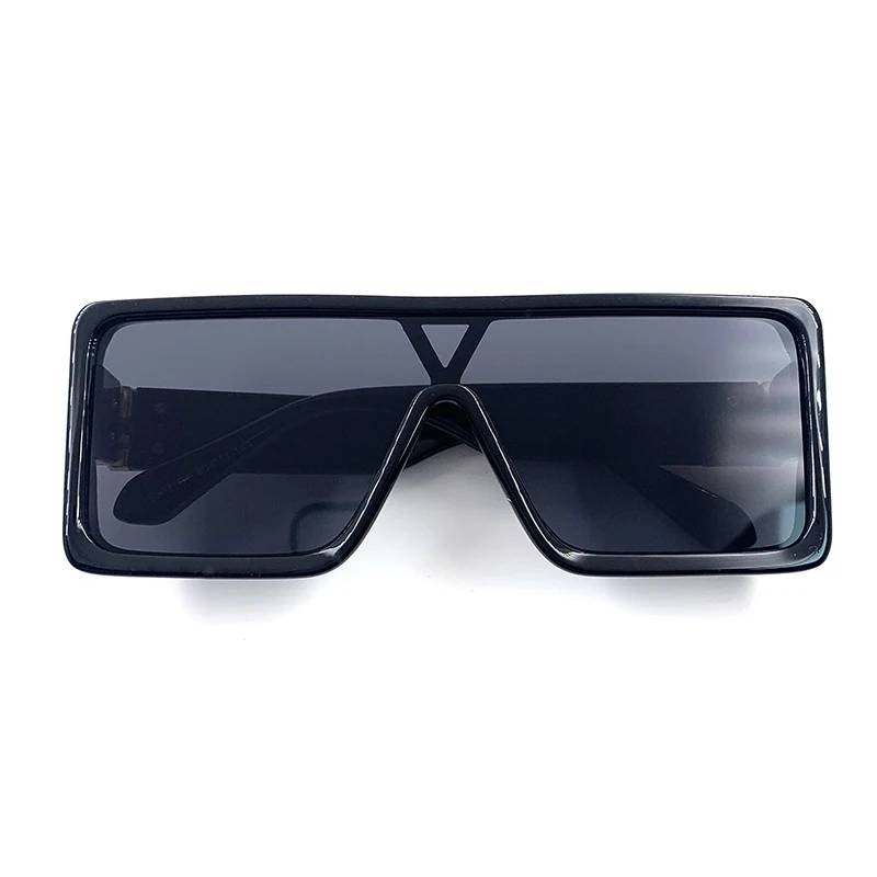 

Personalized wide-brim color sunglasses for women 2020 new rock one-piece street style big frame square sunglasses culos de sol