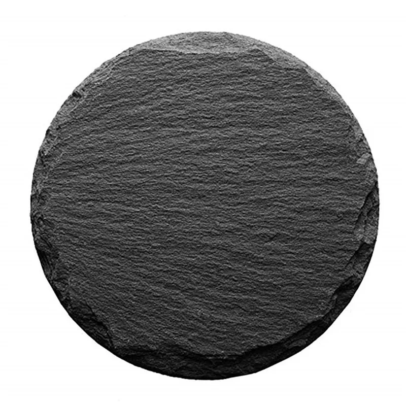 Новинка Лидер продаж западные круглые натуральные тарелки для стейков сланцы