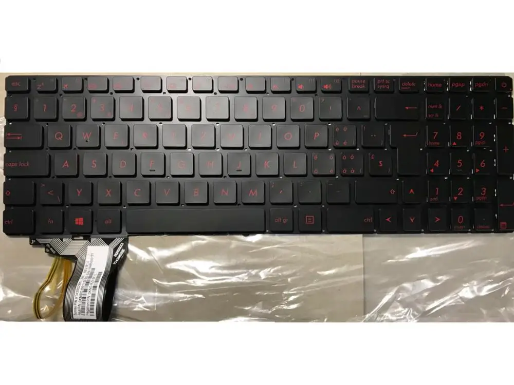 Клавиатура SW SI для ноутбука ASUS GL552 GL552J GL552JX GL552V GL552VL GL552VW N751 N751J N751JK N751JX G551VW черная с