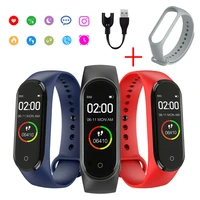 m4 color screen mens electronic smart watch women heart rate monitor message reminder clock pedometer bluetooth wearable device