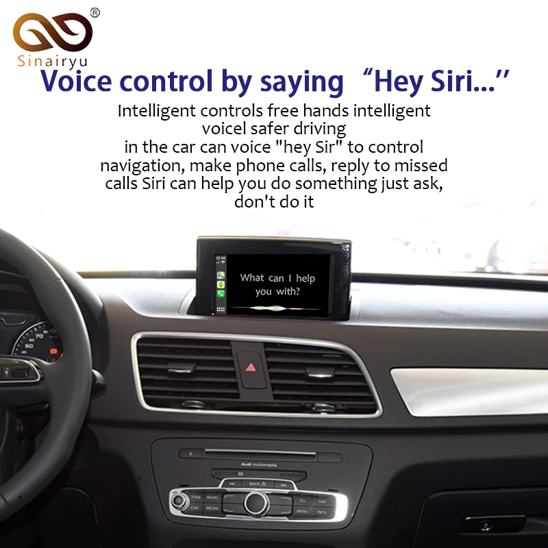 Sinairyu Aftermarket A1 Q3 MMI RMC OEM Wi-Fi беспроводной Apple CarPlay интерфейс модификации для Audi с