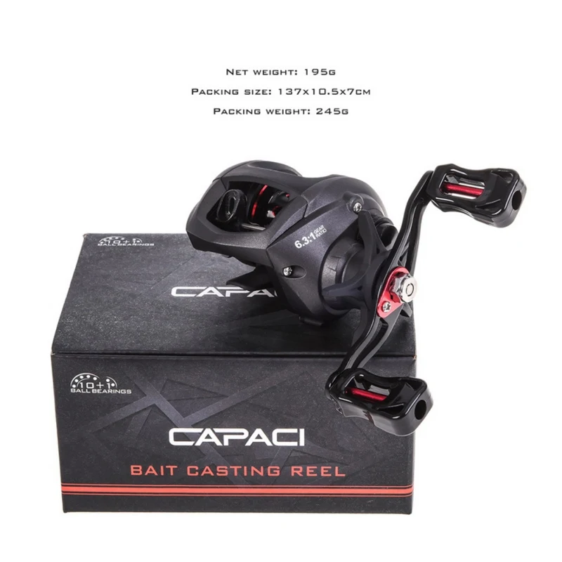 

Dual Brake Baitcasting Reel Fishing Gear Water Drop Wheel Right Left Hand Bait Casting Fishing Reel Lure Reel Fashion