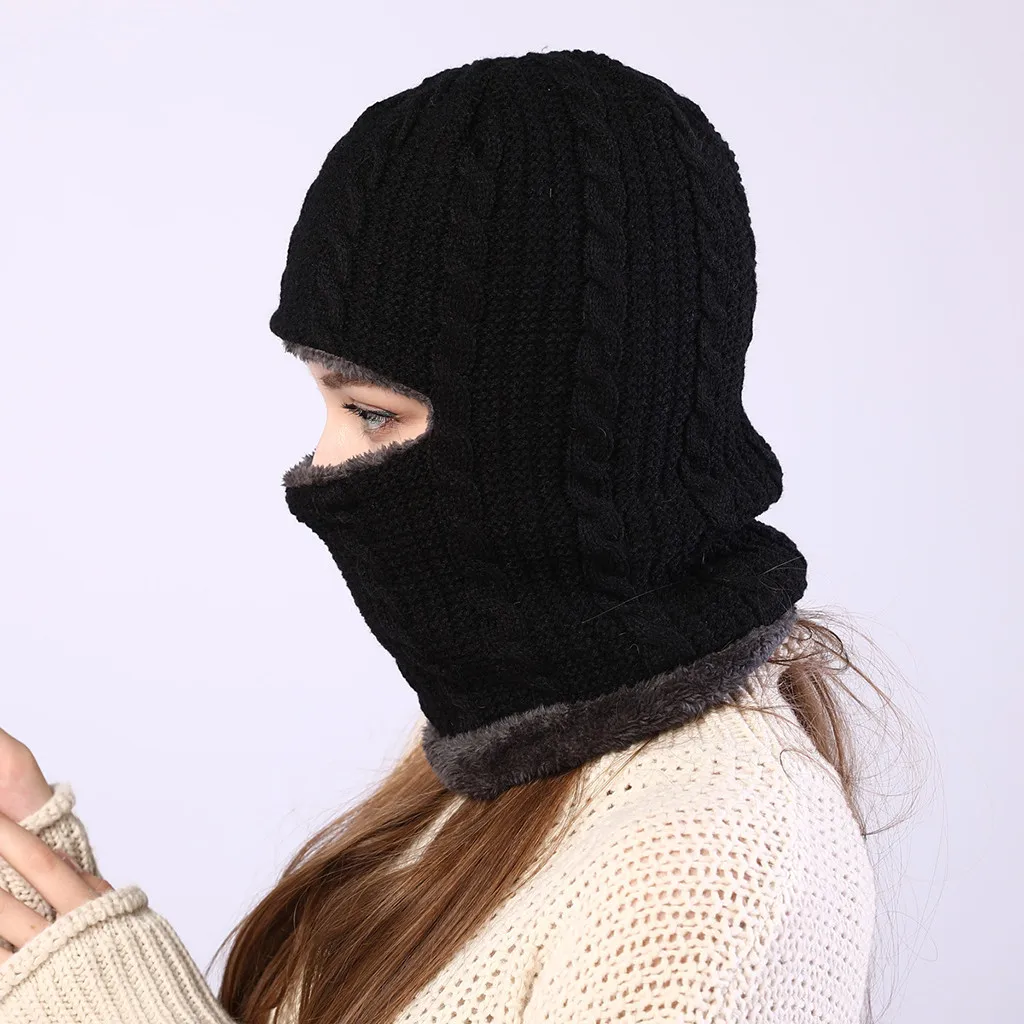 Новинка Теплая Флисовая Балаклава шапка с капюшоном теплая зимняя спортивная