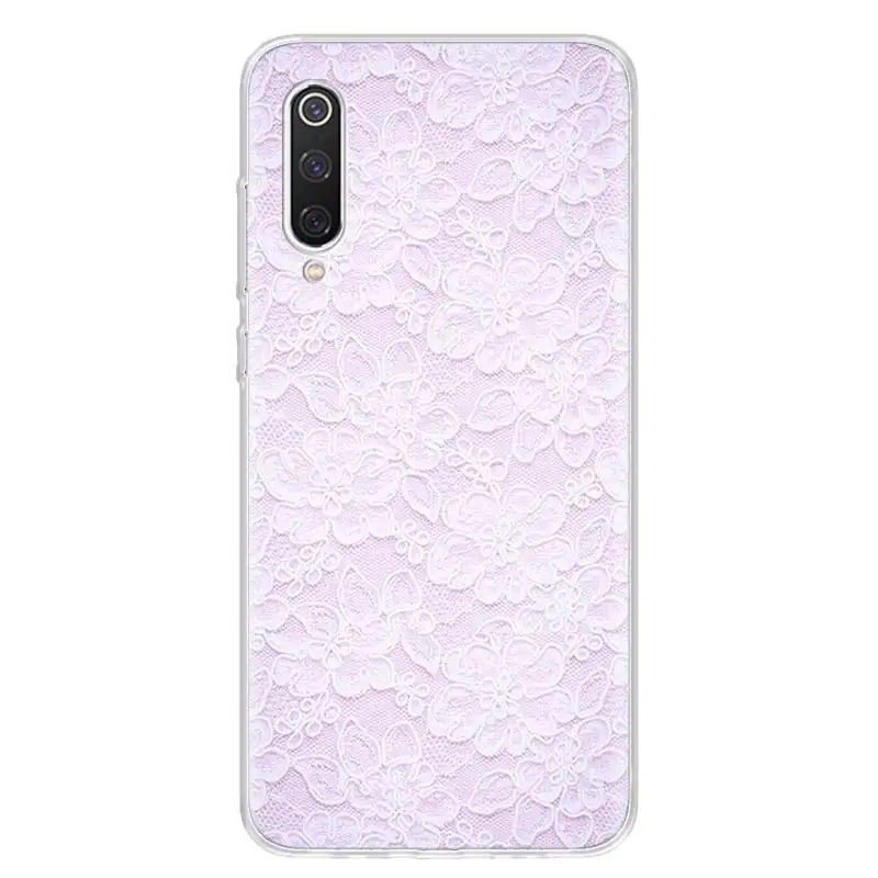 Чехол с кружевом и цветами для телефона Xiaomi Redmi Note 9S 8 8T 9 7 7A 6 6A 5 5A 4X S2 K20 K30 MI Lite CC9 F1 Pro