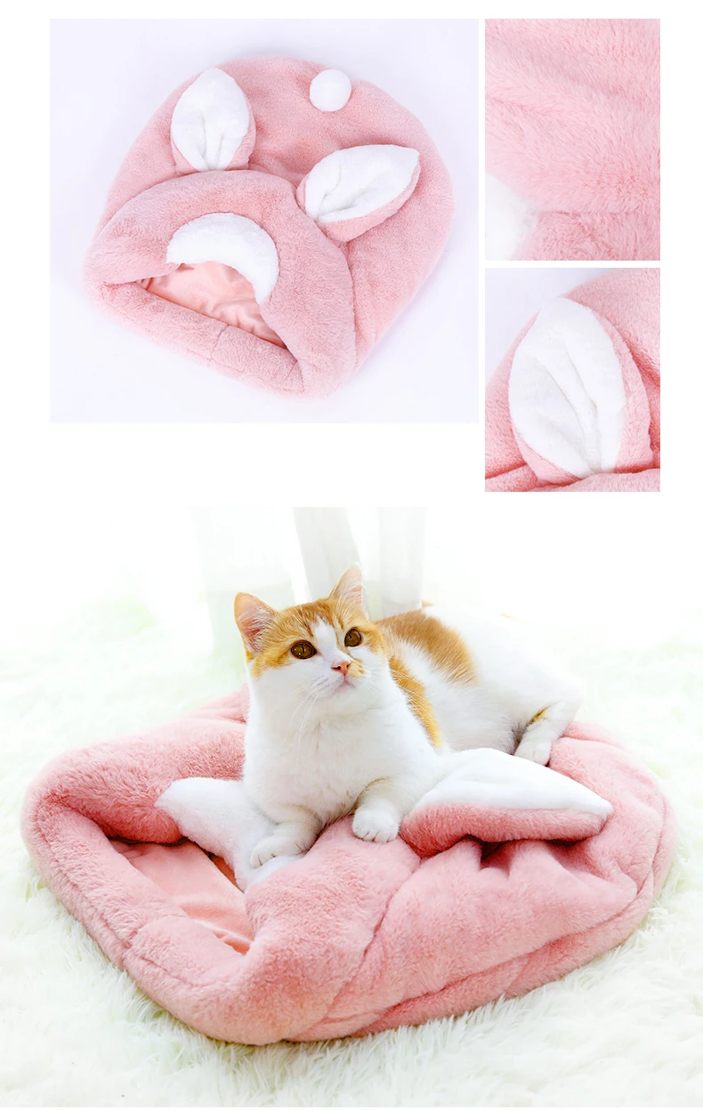 Hoopet кошка Милая корзина в форме кролика домик для кошки питомник для собаки щенка дома спящий питомник Тедди удобный дом