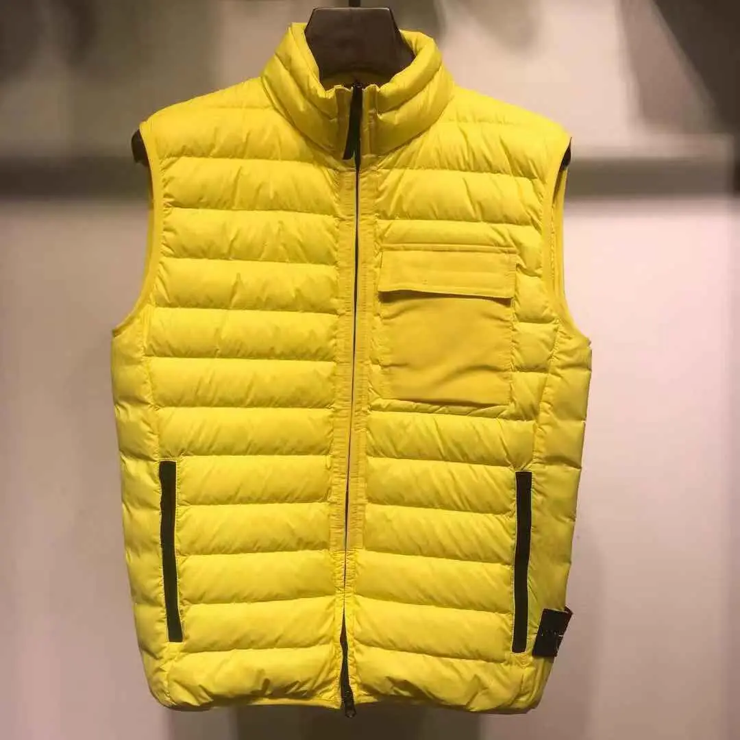 Жилет мужской с компасом Модный повседневный приталенный пуховой жилет без