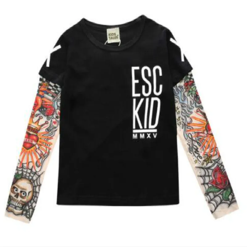 

Хлопковая футболка с длинным рукавом для девочек и мальчиков