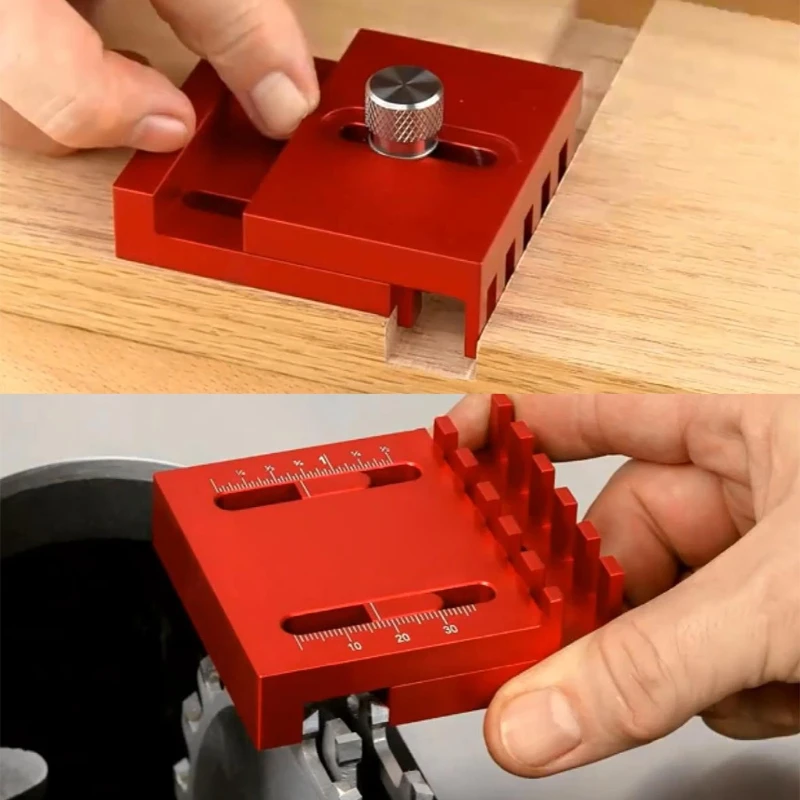 

Woodworking Gaps Gauge Mini Depth Measuring Ruler Marking Gauge Aluminum Alloy U7EA