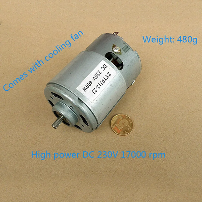 Высокомощный двигатель с охлаждающим вентилятором 400 В постоянного тока 9712 Вт