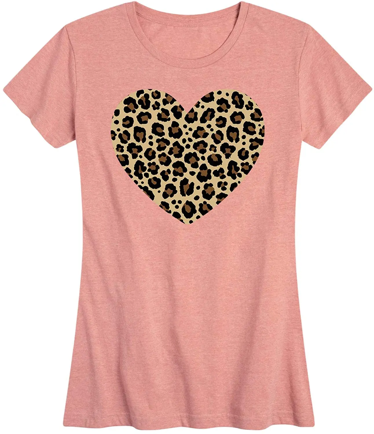 

Leopard Heart - Women's Short Sleeve Classic Fit Tee New Arrivals Summer Cool Funny T-Shirt 2020 Pure Cotton Fashion Tshirt