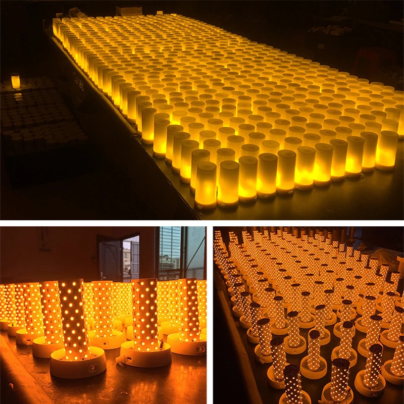 Светодиодный светильник с эффектом пламени для подзарядки портативный Ночник