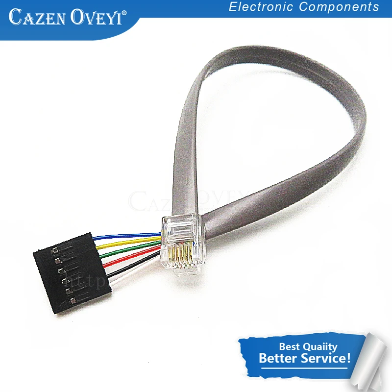 1 шт./лотковая Хрустальная головка RJ11 turn SIP6 линия загрузки MPLAB ICD3 подходящая ICD2
