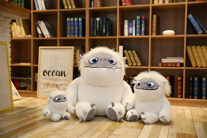 Белый Подлинная Yeti Abominable 55 см Снеговик-талисман детская подушка кукла мягкая плюшевая игрушка подарок подруге - Цвет: Белый