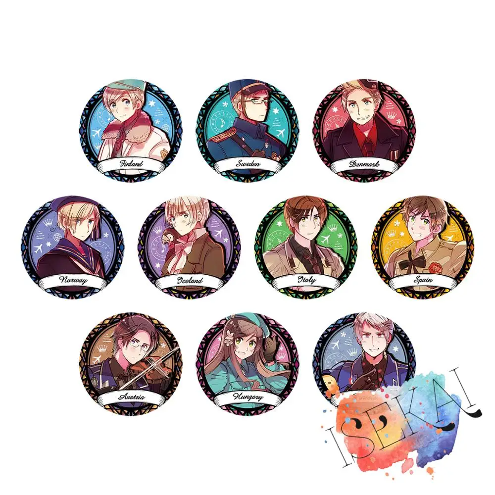 Axis Power Hetalia аниме APH прекрасный мир Пруссия Австрия Венгрия Финляндия Швеция