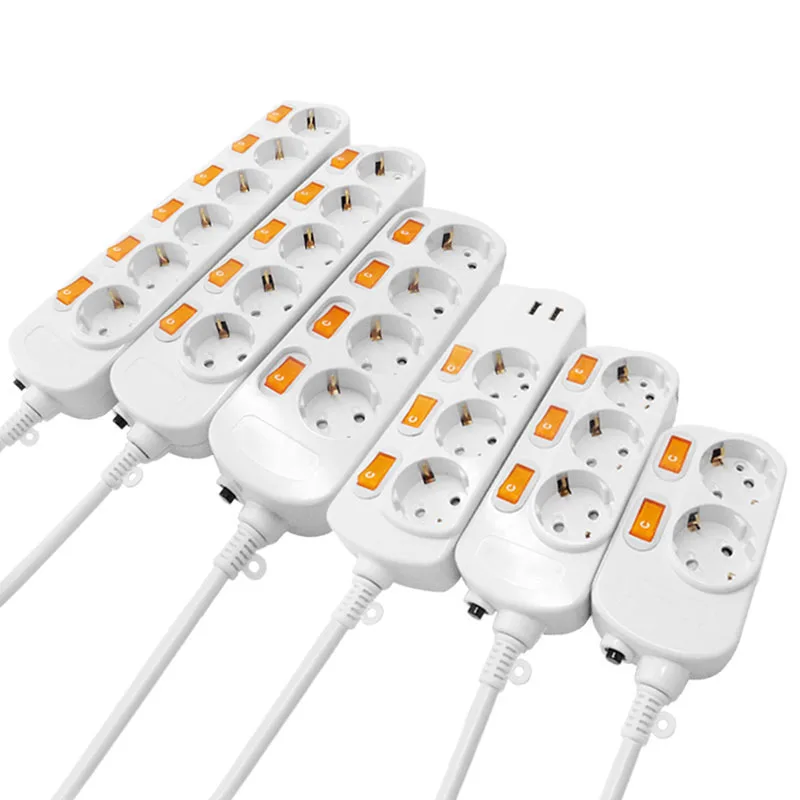 мощность полосы заглушка для розеток ЕС 3/4/5/6AC выходы с разъемом вилка usb Мощность