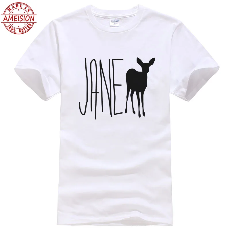 Life Is stranna Jane Doe Teal Character хлопковая Футболка мужская футболка с круглым вырезом для