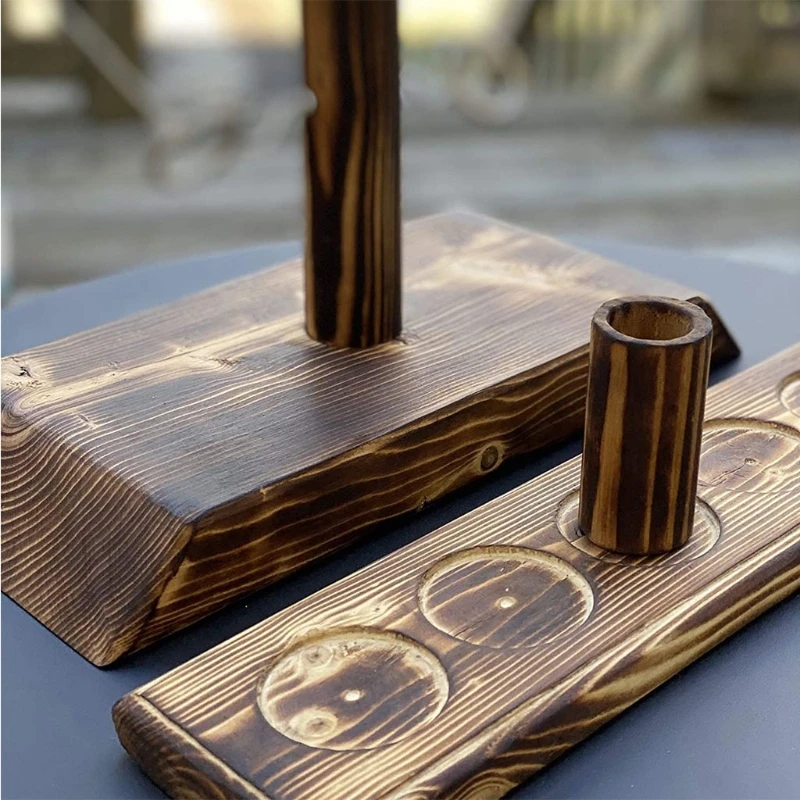

Fun wooden ring tossing hook bar fast-paced interactive game family adult drinking game toy stress relief toy