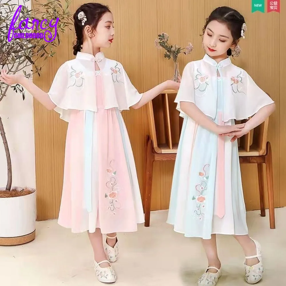 

2 Pcs Set Children's Costume for Girls 10 To 12 Years Roupa Infantil Menina Kids Designer Clothes Outfits Fancy Dress Costume
