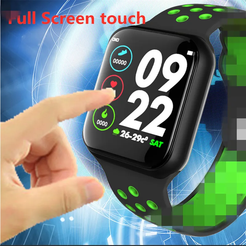 f8 smart watch men heart rate sport watches fitness bracelet tracker blood pressure women smartwatch waterproof for ios android free global shipping