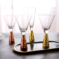 champagne red wine glasses crystal cocktail personalized luxury plating mate glass cup bar transpar copas de vino crystal cup