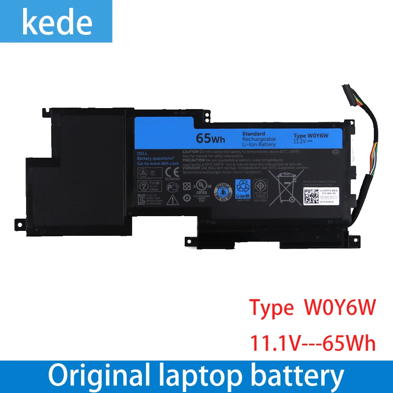 Kede ноутбук батарея W0Y6W для DELL 3NPC0 09F233 9F233 XPS 15 L521x, 11,1 V, 65WH
