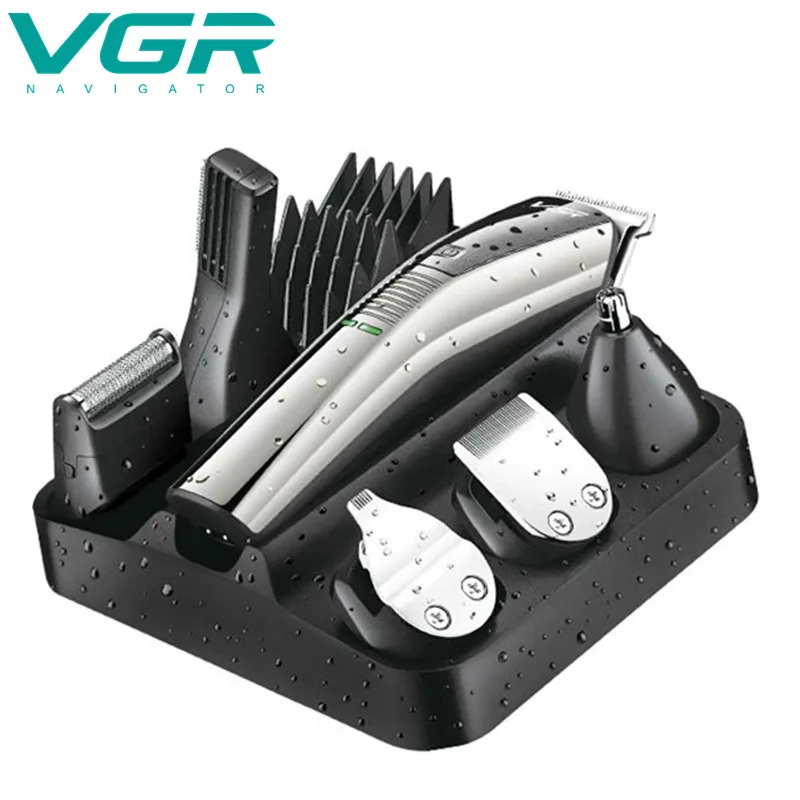 VGR электробритва триммер для бороды машинка стрижки волос Мужская бритва в