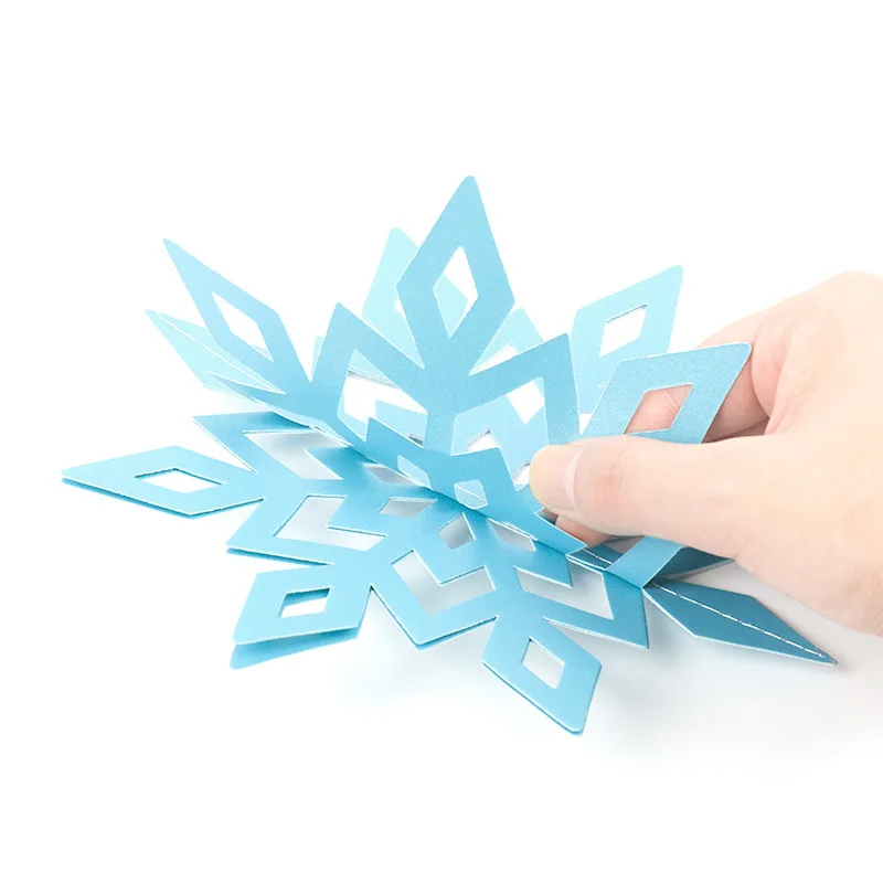 6pc 3D Hollow Snowflake Paper Garland Christmas Ornaments Wall Hanging New Year Decoration For Home noel navidad 2019 | Дом и сад