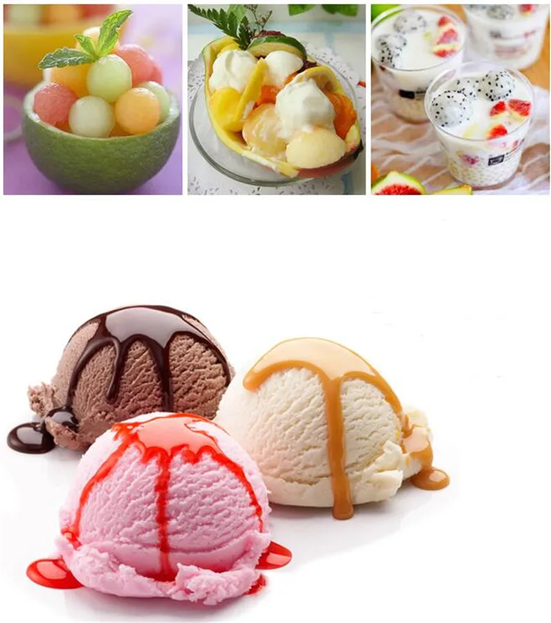 Лидер продаж двойная двухсторонняя ложка из нержавеющей стали с шариком в форме