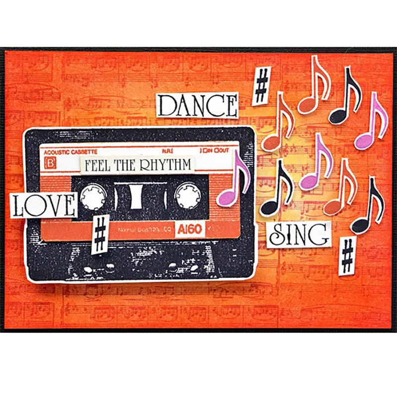 Новинка 2021 ретро лента радиоузор прозрачный Штамп для рукоделия изготовление