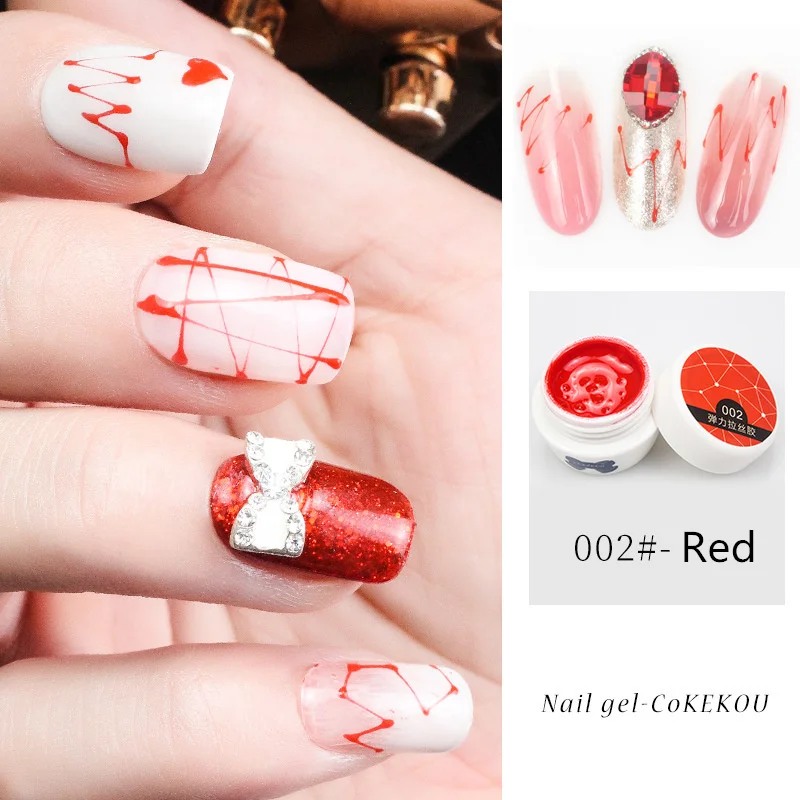 3D скульптура резной клей блеск DIY живопись УФ гель акриловый дизайн ногтей