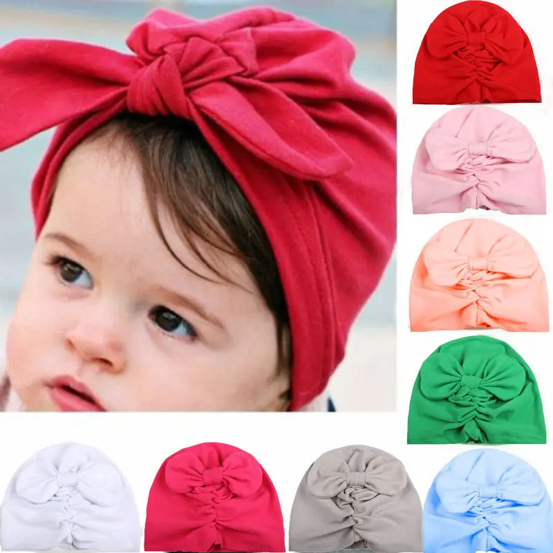 Шляпка для девочки Милая осенне-зимняя теплая шапочка новорожденных хлопковая