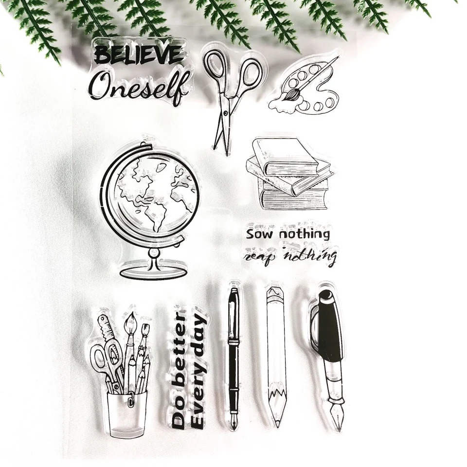 Дневник делать лучше каждый день прозрачное Силиконовое уплотнение штампа для DIY