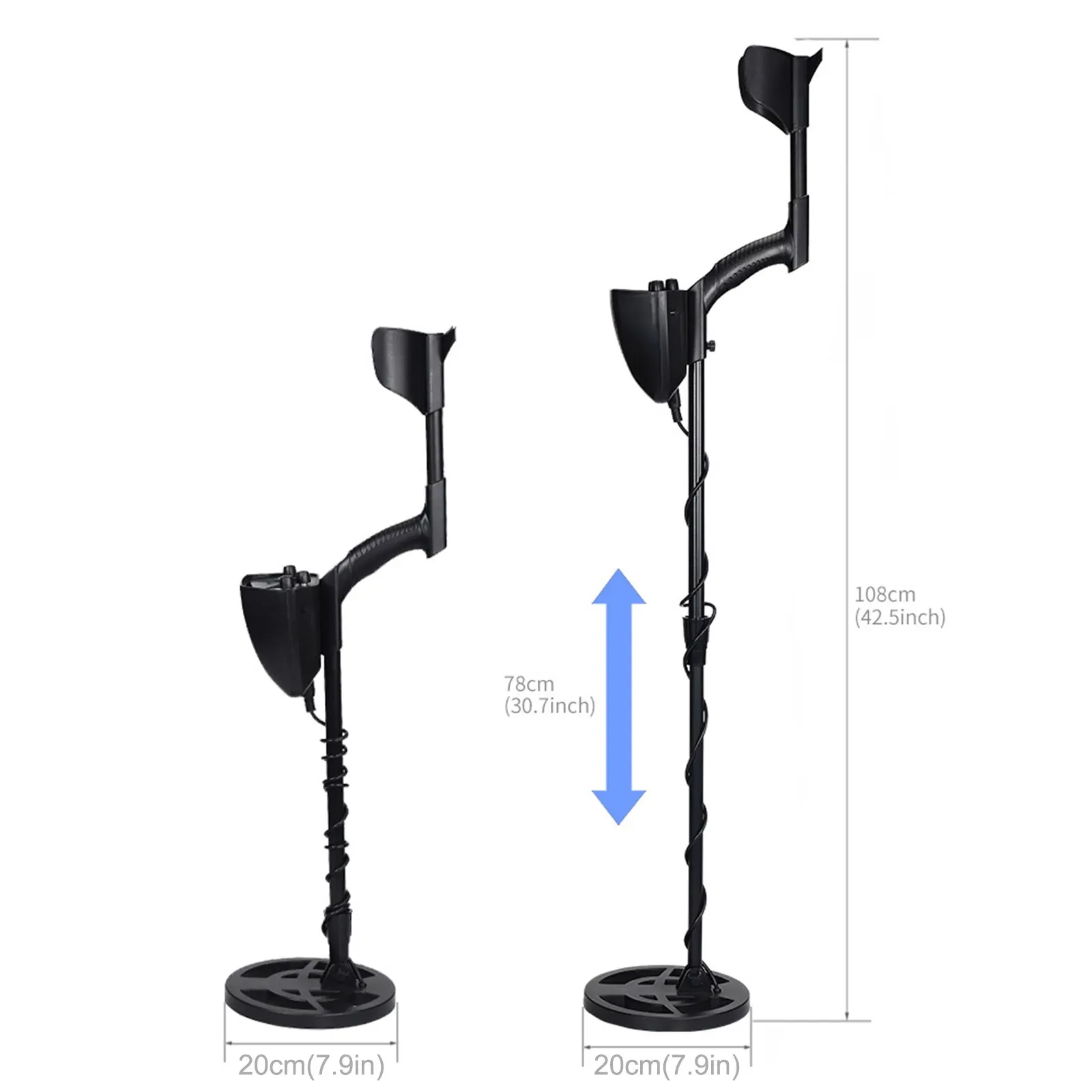 

Instrumentation Underground Metal Detector Pinpointer Finder 7.88inch 5.0 KHz Portable Easy Installation GTX5030 Detecting Tool