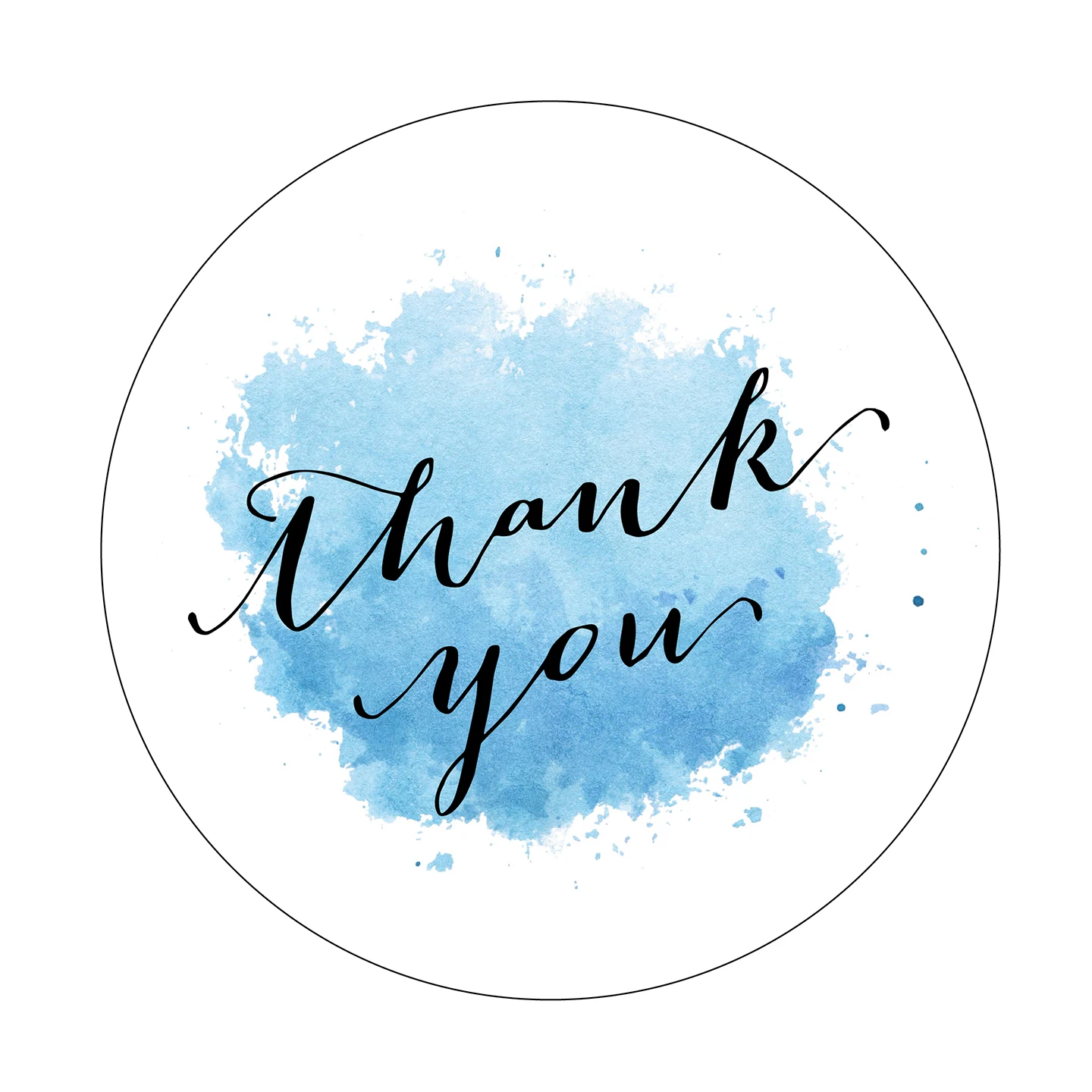 3 8 см акварельный прожектор зеленый или синий наклейка спасибо | Дом и сад