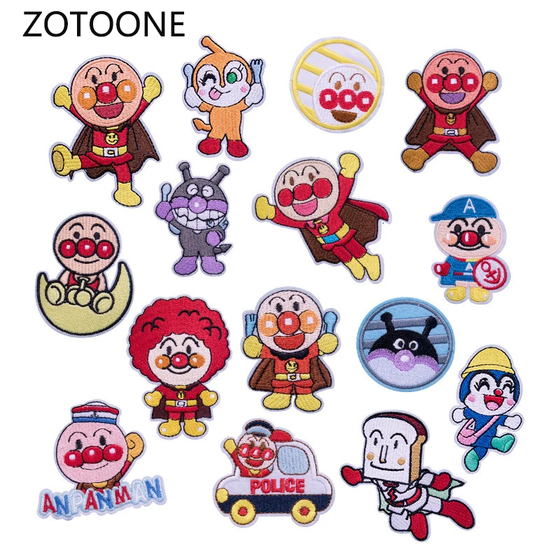 ZOTOONE мультяшная кукла наклейки с помощью утюга супер герои для одежды джегкет