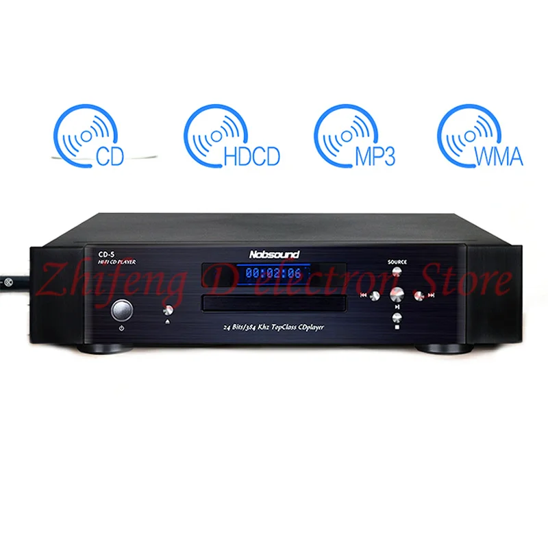 

Цифровой декодер Nobsound CD-5, высококачественный домашний Hi-Fi музыкальный плеер без потерь, поддержка: CD, HDCD, DTS, MP3, WMA