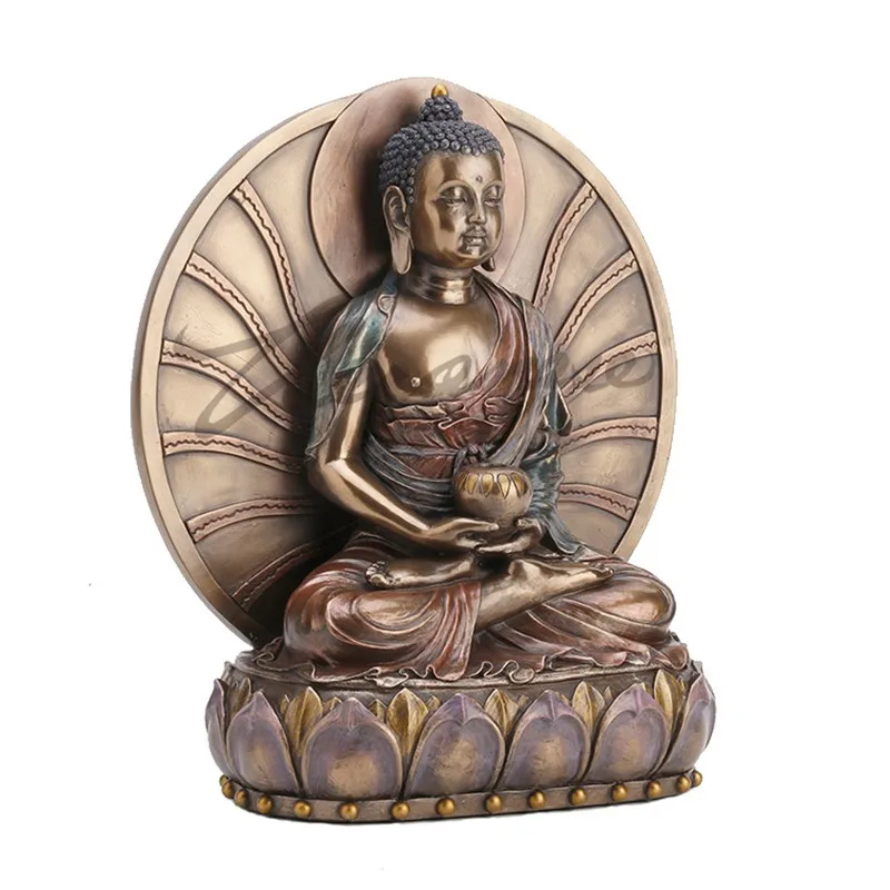 Креативная статуэтка Будды в китайском стиле Амитабха ремесла из смолы