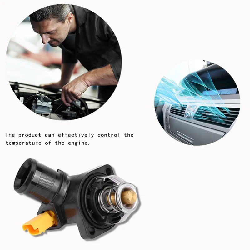 Термостат охлаждающей жидкости двигателя автомобиля с корпусом для Peugeot 206 207 Sw 1007