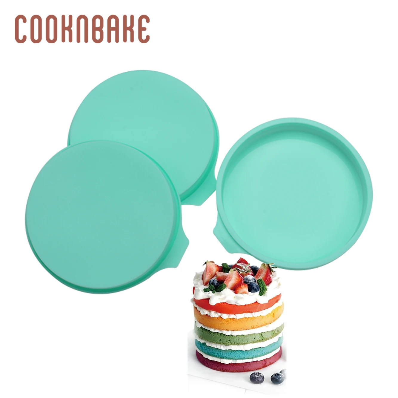 COOKNBAKE форма для торта, силиконовая форма для торта, кондитерские радужные торты, хлеб, форма для выпечки, форма для пиццы, украшение для торта, сделай сам, для рождественской вечеринки