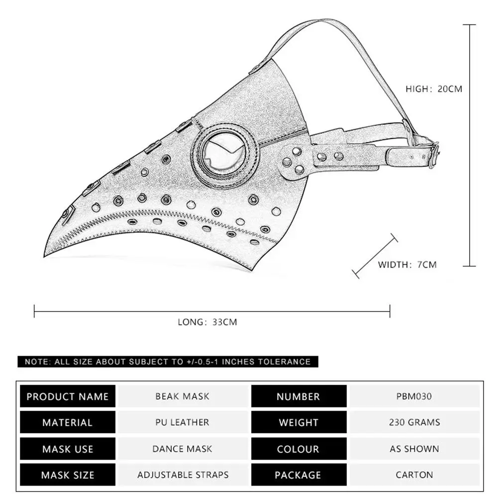 

Halloween Gothic Steampunk Crow Reaper Mask Plague Doctor Schnabel Clown Mask Bird Fancy Devil Anime Cosplay Party